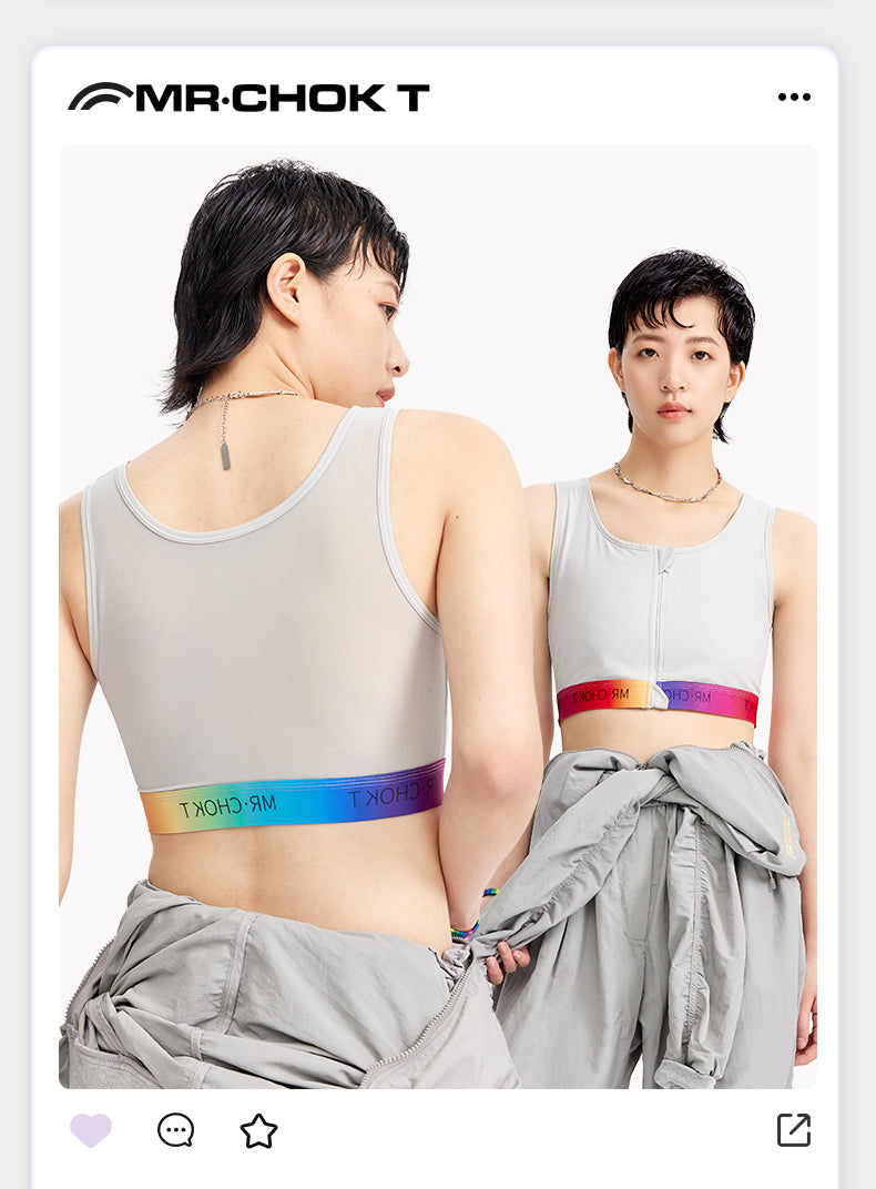 Rainbow Short Chest Binder