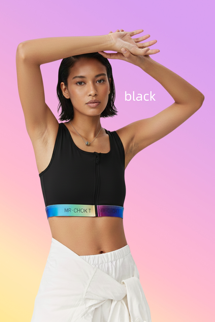 CosmicOtaku Performance Bodywear ﻿ Triple-Layer Front · Breathable Mesh Back · YKK Zipper · Stable Underbust Band