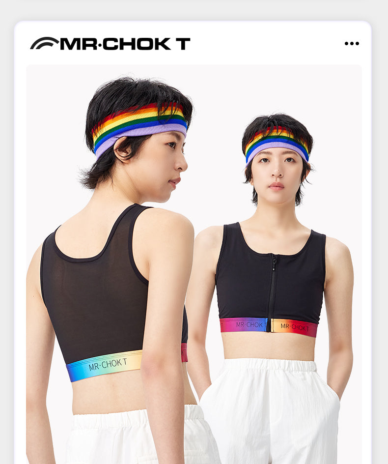 Rainbow Short Chest Binder